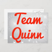 Team Quinn Postkarte (Vorne/Hinten)