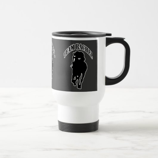 Team-Rachel-Schablone-Tasse Reisebecher (Rechts)