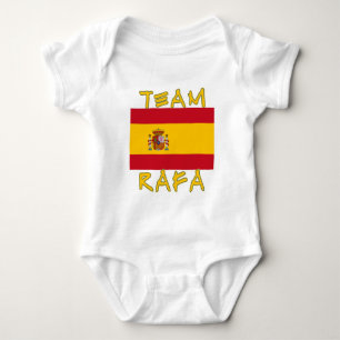 Team Rafa mit spanischer Flagge Baby Strampler