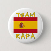 Team Rafa mit spanischer Flagge Button (Vorderseite)