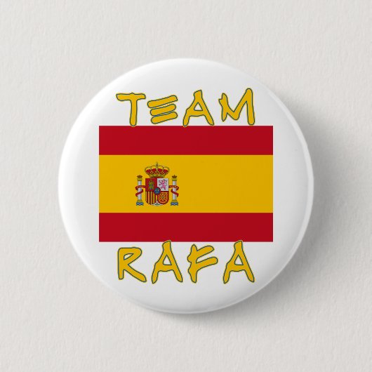 Team Rafa mit spanischer Flagge Button (Vorderseite)