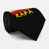 Team Rafa mit spanischer Flagge Krawatte (Gerollt)