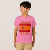 Team Rafa mit spanischer Flagge T-Shirt (Vorne ganz)