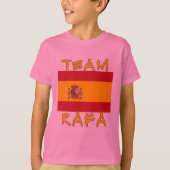 Team Rafa mit spanischer Flagge T-Shirt (Vorderseite)