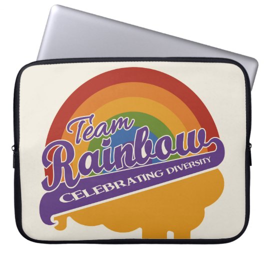 Team Rainbow benutzerdefinierte Notebookhülle Laptopschutzhülle (Vorderseite)