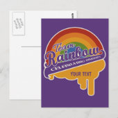 Team Rainbow benutzerdefinierte Postkarte (Vorne/Hinten)