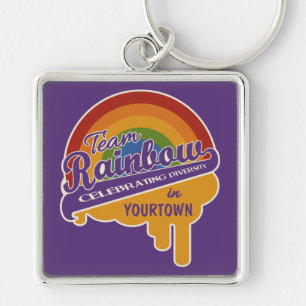 Team Rainbow benutzerdefinierte Schlüsselkette Schlüsselanhänger