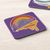 Team Rainbow benutzerdefinierte Untersetzer (Linke Seite)