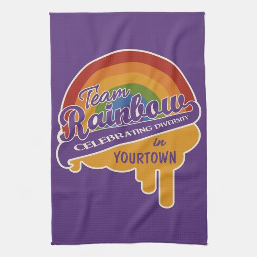 Team Rainbow Küchentuch (Vertikal)
