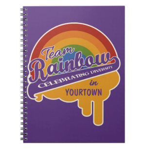 Team Rainbow - kundenspezifisches Notebook Notizblock