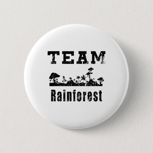 Team Rainforest Earth Day Vintag Button (Vorderseite)