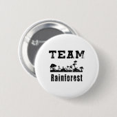 Team Rainforest Earth Day Vintag Button (Vorne & Hinten)