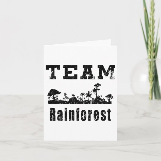 Team Rainforest Earth Day Vintag Karte (Vorderseite)