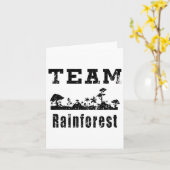 Team Rainforest Earth Day Vintag Karte (Gelbe Blume)