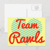 Team Rawls Postkarte (Vorne/Hinten)