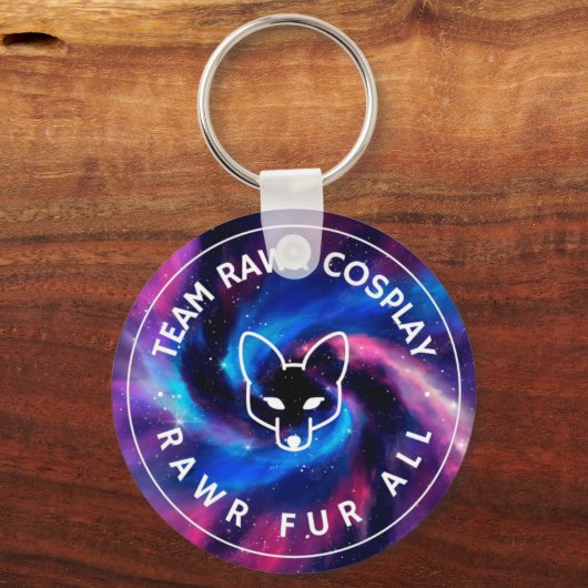Team Rawr Galaxy Schlüsselanhänger (Vorderseite)