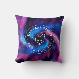 Team Rawr Galaxy Throw Pillow Kissen