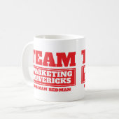Team Red personalisieren Team und nennen Tasse (Vorderseite Links)