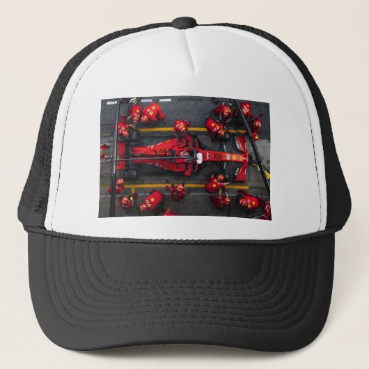 Team Red Pit Stopp Truckerkappe (Vorderseite)
