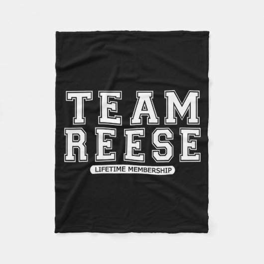 Team Reese Family Surname Reunion Crew Member Gift Fleecedecke (Vorderseite)