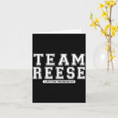 Team Reese Family Surname Reunion Crew Member Gift Karte (Gelbe Blume)