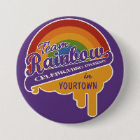 Team-Regenbogengewohnheitsknopf