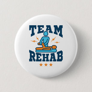 Team Rehab Physikalischer Therapeut Squad Mitarbei Button