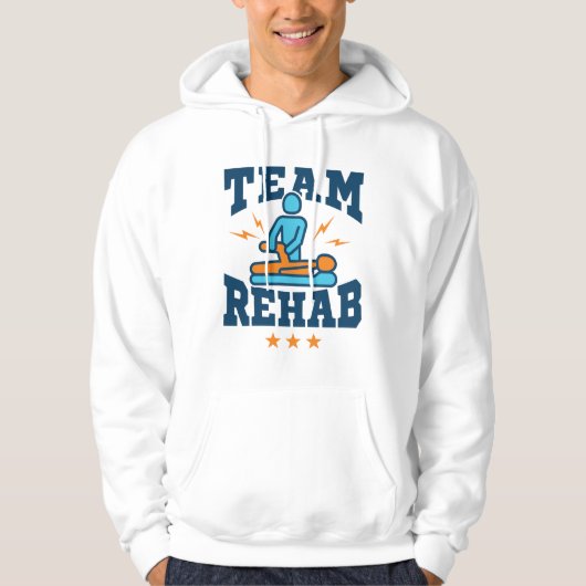 Team Rehab Physikalischer Therapeut Squad Mitarbei Hoodie (Vorderseite)