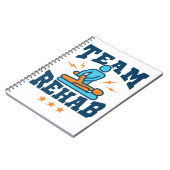 Team Rehab Physikalischer Therapeut Squad Mitarbei Notizblock (Linke Seite)