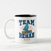 Team Rehab Physikalischer Therapeut Squad Mitarbei Zweifarbige Tasse (Links)