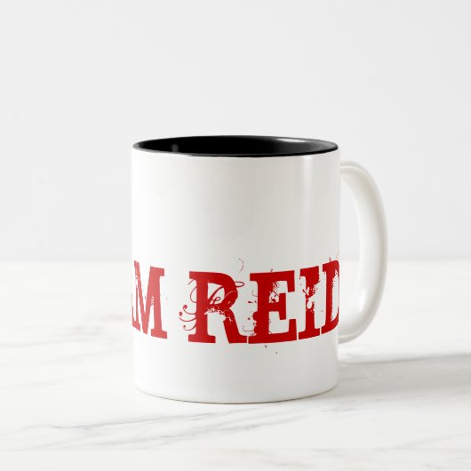 TEAM REID ZWEIFARBIGE TASSE (VorderseiteRechts)