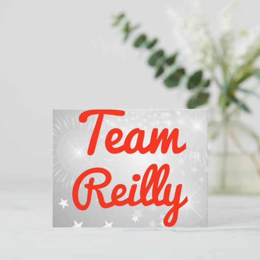 Team Reilly Postkarte (Stehend Vorderseite)