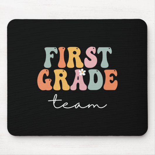 Team Retro Groovy Vintag erster Schultag Mousepad (Vorne)
