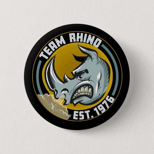 Team Rhino Knopf Button (Vorderseite)