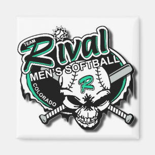 Team-rivalisierender Softball-Magnet Magnet