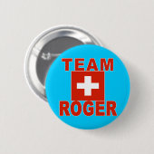 Team Roger mit Schweizer Flagge Button (Vorne & Hinten)