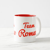 Team Romeo Zweifarbige Tasse (VorderseiteRechts)