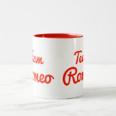 Team Romeo Zweifarbige Tasse (Mittel)