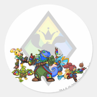 Team Roo Island Group Runder Aufkleber