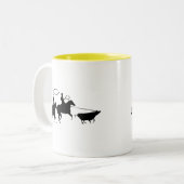 Team Ropers 100 Zweifarbige Tasse (Vorderseite Links)