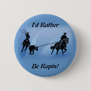 Team Ropers 201 Button