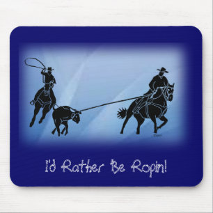 Team Ropers 201 Mousepad