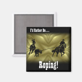 Team Ropers 203 Magnet (Vorderseite/Rückseite)