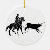 Team Ropers Keramikornament (Hinten)