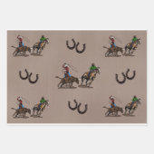 Team Roping 19" x 29" Papierblätter, Matte Geschenkpapier Set (Vorderseite 3)