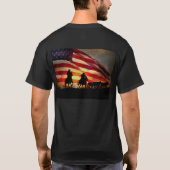 Team Roping mit amerikanischem Cowboy-Roping T-Shirt (Rückseite)