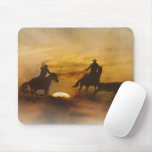 Team Roping Mouse Pad Mousepad (Mit Mouse)