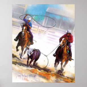 Team Roping Poster