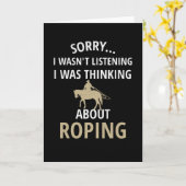 Team Roping | Rodeo Roper Roping Calf Roper Karte (Gelbe Blume)