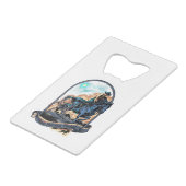 Team-Roping Titel-Cowboy-Western-Rodeo-Ranch Geldbeutel Flaschenöffner (Rückseite Schrägansicht)